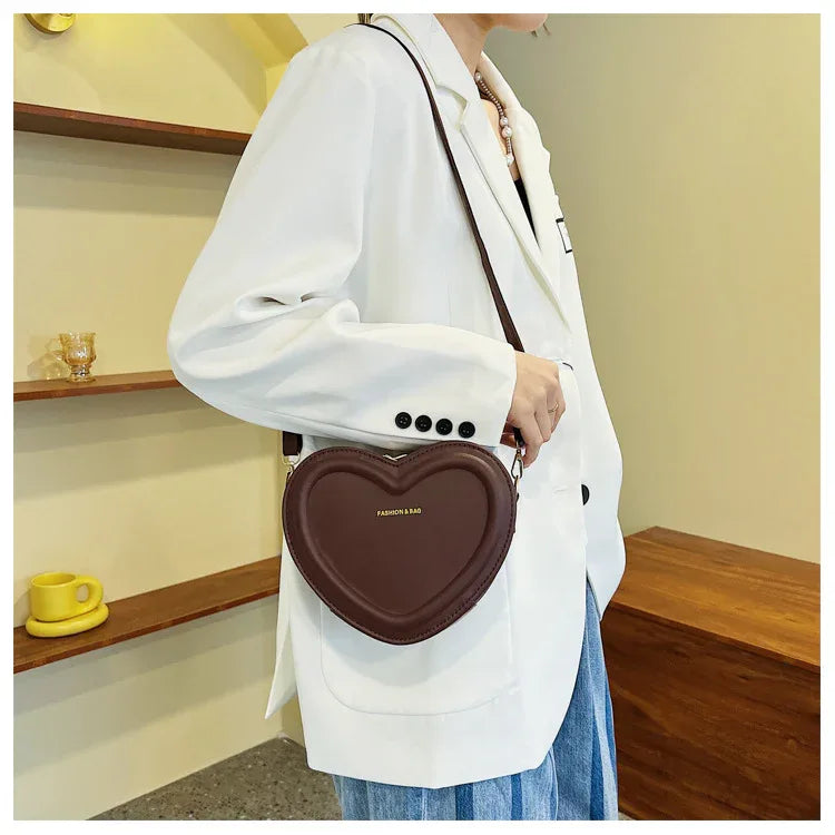 Fashion Heart Shaped Shoulder Messenger Bag - DanaFashionstore