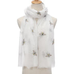 Bee Print Women's Neck Warmer Travel Sun Protection Shawl - DanaFashionstore