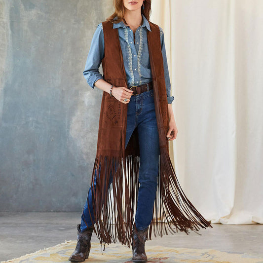 Slim-fit Sleeveless Vest Shawl Jacket