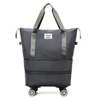 New Universal Wheel Travel Bag With Double-layer Dry And Wet Separation Fitness Yoga Shoulser Bags Sports Fitness Large Capacity Handbag Women - DanaFashionstore