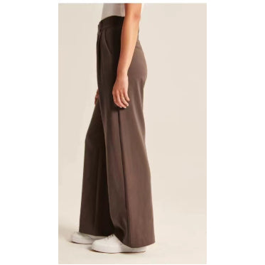 Pocket High Waist Wide-leg Casual Pants Women