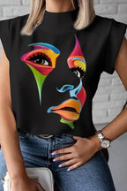 Women's Printed Sleeveless Casual Top - DanaFashionstore