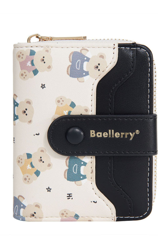 Short Little Bear Cartoon Printed Women's Wallet - Dana Fashion