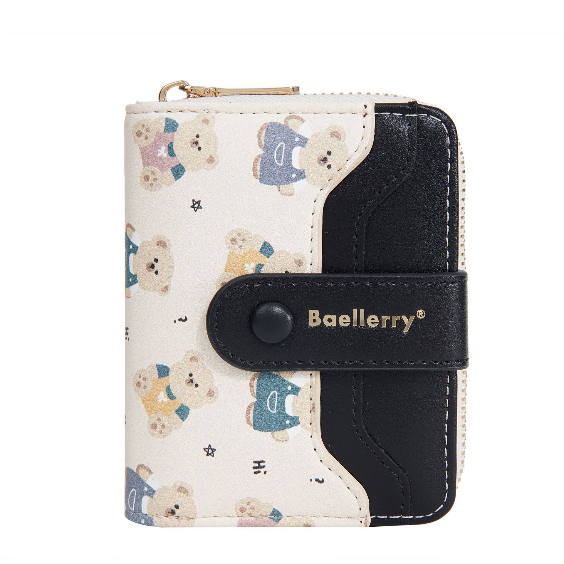 Short Little Bear Cartoon Printed Women's Wallet - Dana Fashion