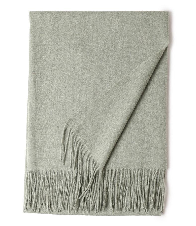 New Solid Color Wool Long Beard Warm Tassel Scarf Thick - DanaFashionstore