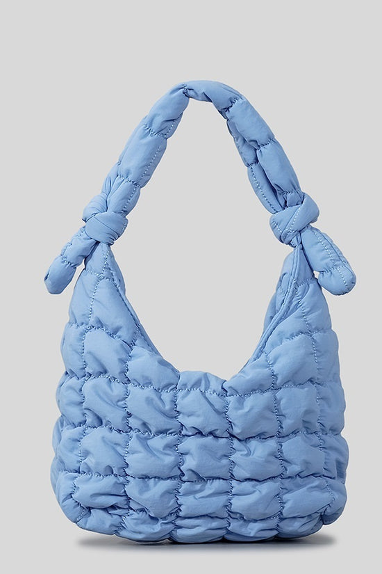Simple Quilted Bubble Texture Cloud Pleated Handbag For Women - Dana Fashion