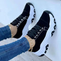Round Head Thick Bottom Low-top Casual Shoes For Women Plus Size Lace Up Pumps - DanaFashionstore