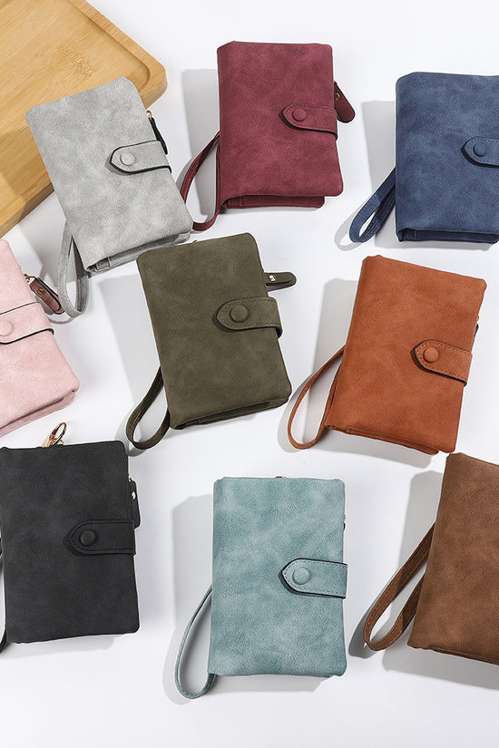 Short Korean Version PU Soft Leather Off Multi-slot Wallet And Coin Purse - Dana Fashion