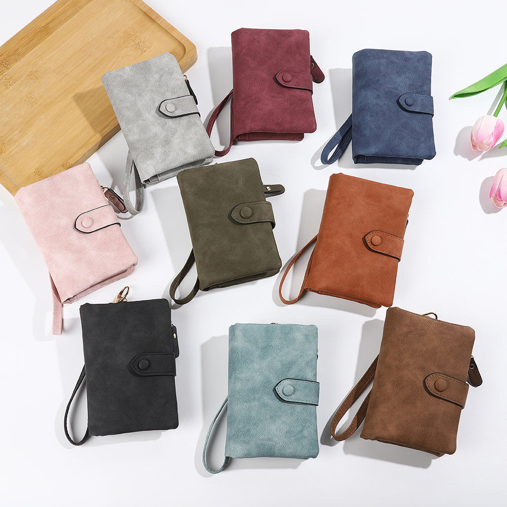 Short Korean Version PU Soft Leather Off Multi-slot Wallet And Coin Purse - Dana Fashion