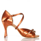 Professional Latin Dancer Diamond Buckle High-end Dance High Heels - DanaFashionstore