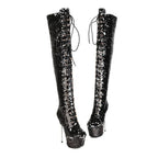 Super High Heels Stiletto Over-the-knee Boots Sequined Boots - DanaFashionstore