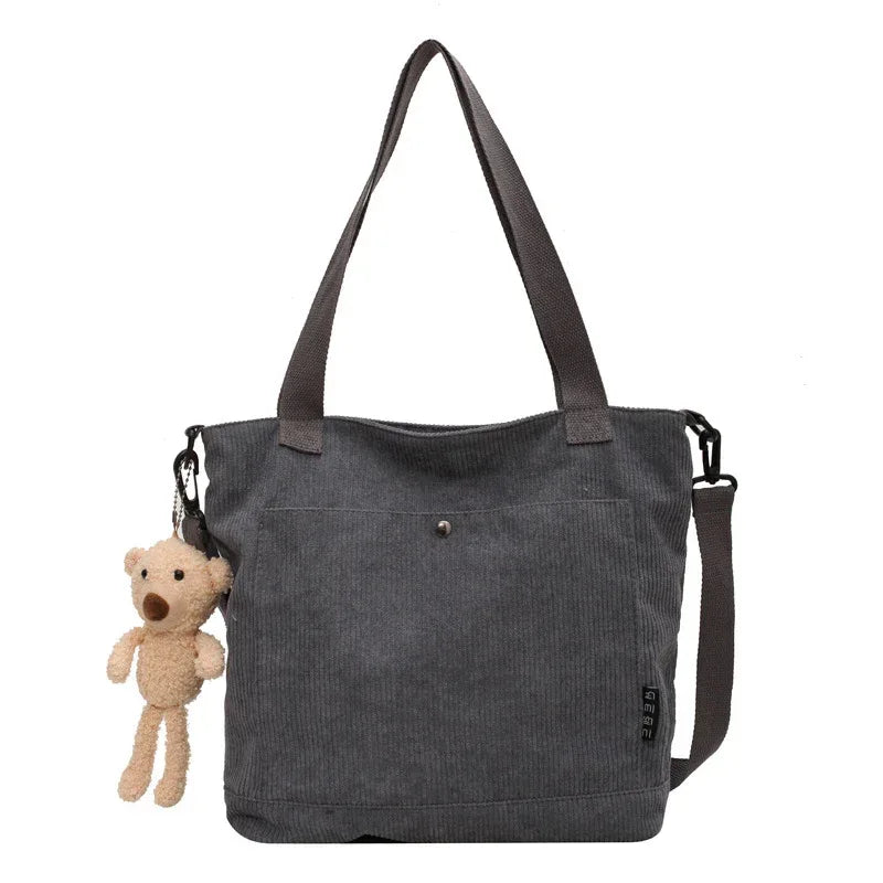 Corduroy Messenger Bag All-match Student Shoulder - DanaFashionstore