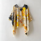 Silk Scarf Artificial Silk Sunscreen Scarf For Women Pullover Shawl - DanaFashionstore