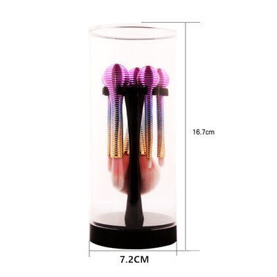 5pcs makeup brushes $22.26 Dana Fashion Appearance Color: Color makeup Product Category: Makeup Brush Set of brush count: 5pcs Brush material: nylon Handle material: plastic