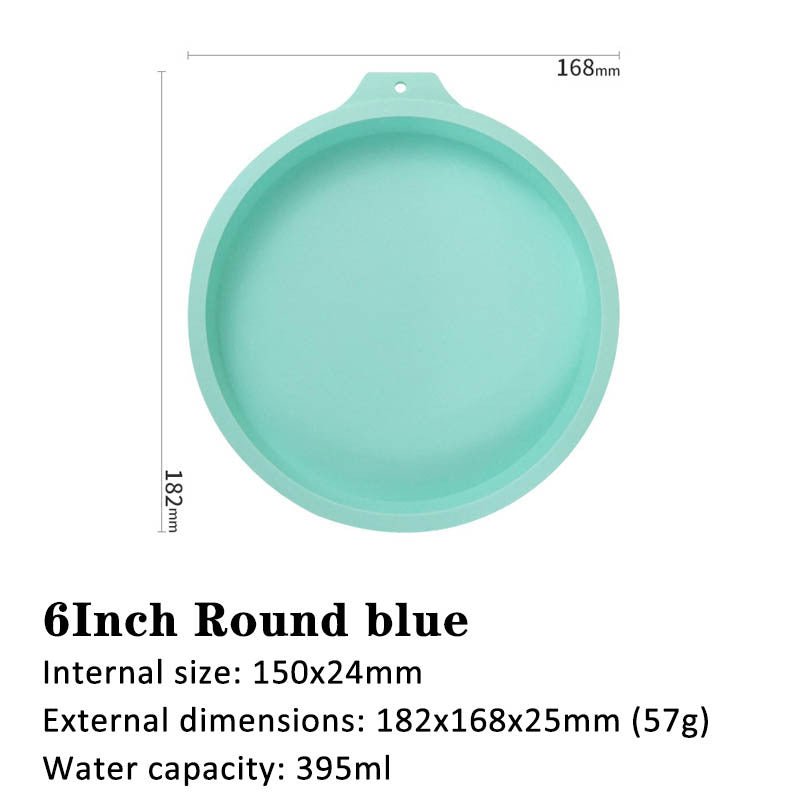 6 inch 8 inch rainbow cake baking pan $14.50 Dana Fashion Color: Blue Size: 6inch Style: Round Dana's Kitchen Product Category: Cake Mould feature: 100% brand new and high quality. Use food grade organic silicon material, easy to handle. Odorless, non-tox