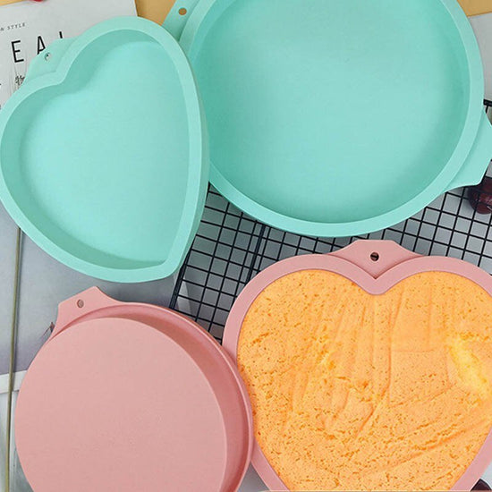 6 inch 8 inch rainbow cake baking pan $14.50 Dana Fashion Color: Blue Size: 6inch Style: Heartshaped Dana's Kitchen Product Category: Cake Mould feature: 100% brand new and high quality. Use food grade organic silicon material, easy to handle. Odorless, n