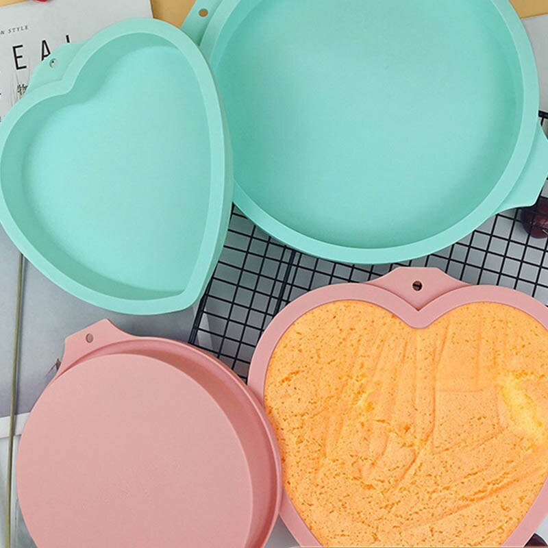 6 inch 8 inch rainbow cake baking pan $14.50 Dana Fashion Color: Blue Size: 6inch Style: Heartshaped Dana's Kitchen Product Category: Cake Mould feature: 100% brand new and high quality. Use food grade organic silicon material, easy to handle. Odorless, n