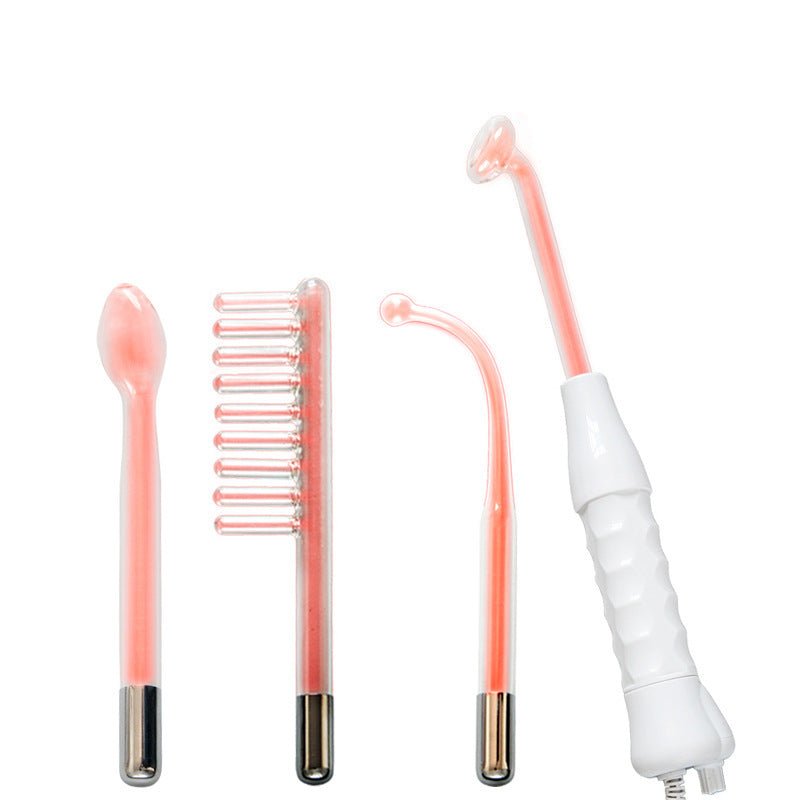 6 Piece High Frequency Electrotherapy Ozone Skin Care $145.00 Dana Fashion Color: Red light 4pcs set power: AU Beauty Tools Product information: Function: high frequency electrotherapy Is it portable: yes Certification type: CE Color: gray, white Specific