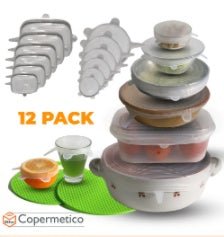 6-piece stretch siliconecover $21.68 Dana Fashion Color: 12PC Size: Two cushions Dana's Kitchen Cookware Parts Type:Lids Material:food grade Silicone Temperature : -40F to +446F (-40c to +230c) Material :BPA free 100% Food Grade Silicone Advantage:Heat re