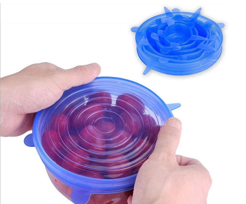 6-piece stretch siliconecover $18.89 Dana Fashion Color: 12PC Size: 1SET Dana's Kitchen Cookware Parts Type:Lids Material:food grade Silicone Temperature : -40F to +446F (-40c to +230c) Material :BPA free 100% Food Grade Silicone Advantage:Heat resistance