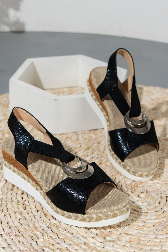 Women's Summer New Hemp Rope Wedge Light Bottom Peep Toe Sandals