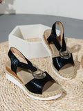 Women's Summer New Hemp Rope Wedge Light Bottom Peep Toe Sandals - DanaFashionstore