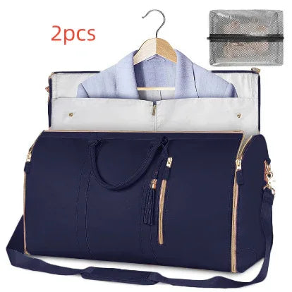 Large Capacity Travel Duffle Bag Women's Handbag Folding Suit Bag Waterproof Clothes Totes - DanaFashionstore