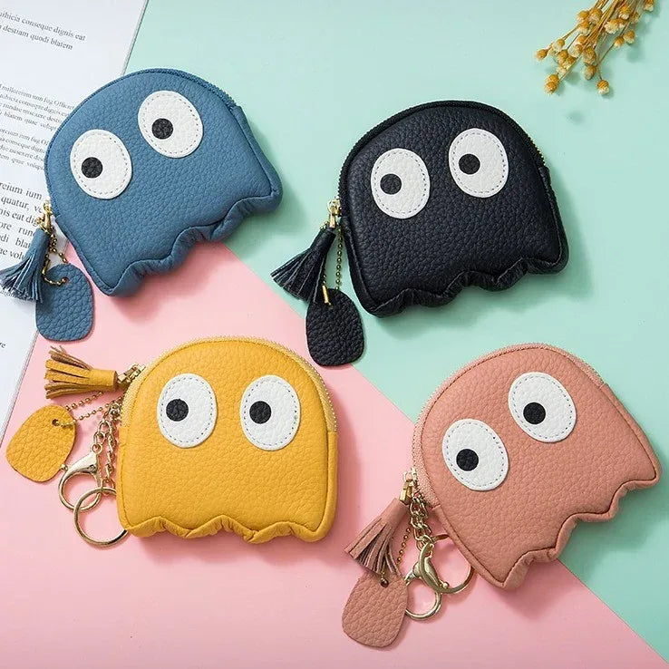 Genuine Leather Coin Purse Mini Cute Cowhide Coin Bag - DanaFashionstore