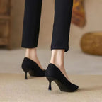 New Women's Shoes Workplace Work Shoes Black High Heels - DanaFashionstore