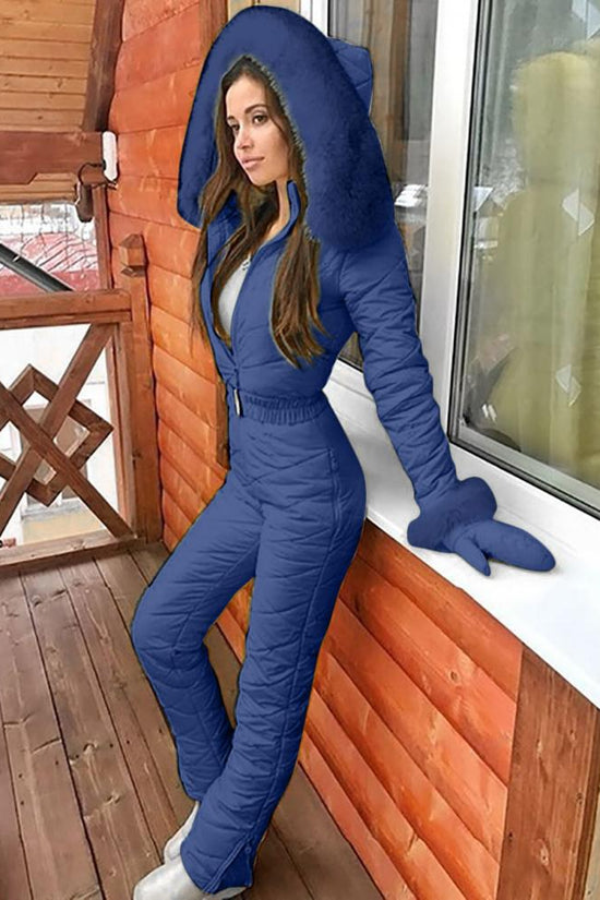 Winter Outdoor Body Hoodie Ski Suit Coat Women