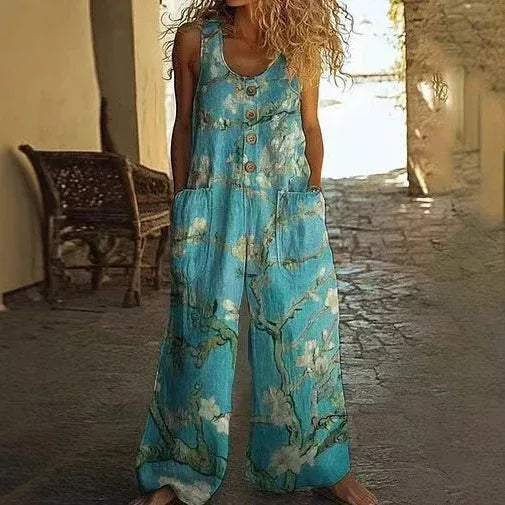 Casual Retro Personalized Printed Jumpsuit 2026 - Vintage Style Jumpsuit - DanaFashionstore