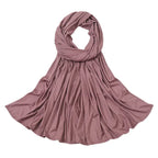 Women's Knitted Thread Cotton Striped Solid Color Scarf - DanaFashionstore