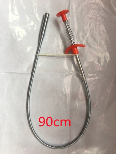 60CM Sewer Dredger Spring Pipe Dredging Tool Household Hair Cleaner Drain Clog Remover Cleaning Tools Household For Kitchen Sink Kitchen Gadgets $16.00 Dana Fashion Color: White 90cm Dana's Kitchen Overview: Good ductility, with a grip, better to clear th