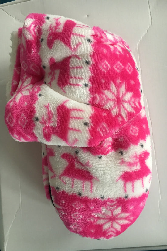 Christmas Elk Floor Shoes Indoor Socks Shoes Warm Plush House Slippers