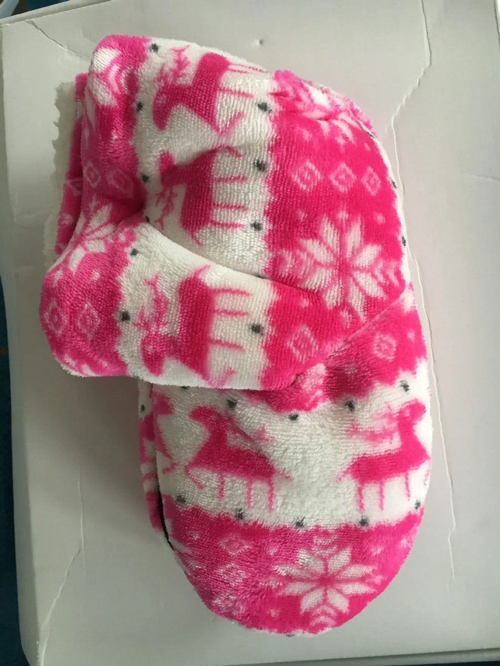 Christmas Elk Floor Shoes Indoor Socks Shoes Warm Plush House Slippers - DanaFashionstore