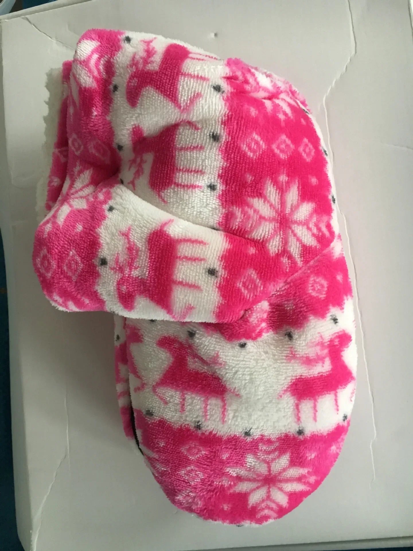 Christmas Elk Floor Shoes Indoor Socks Shoes Warm Plush House Slippers - DanaFashionstore