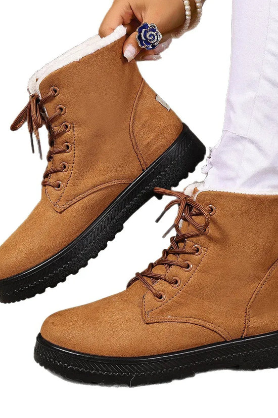 Women's Fashionable Waterproof High-top Cotton-padded Snow Boots - DanaFashionstore