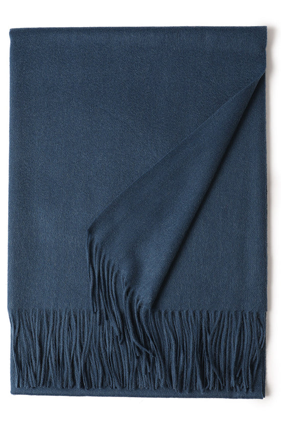 New Solid Color Wool Long Beard Warm Tassel Scarf Thick