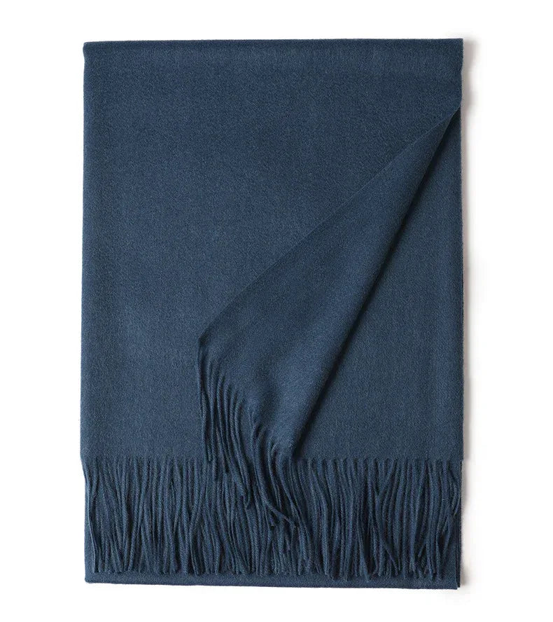 New Solid Color Wool Long Beard Warm Tassel Scarf Thick - DanaFashionstore