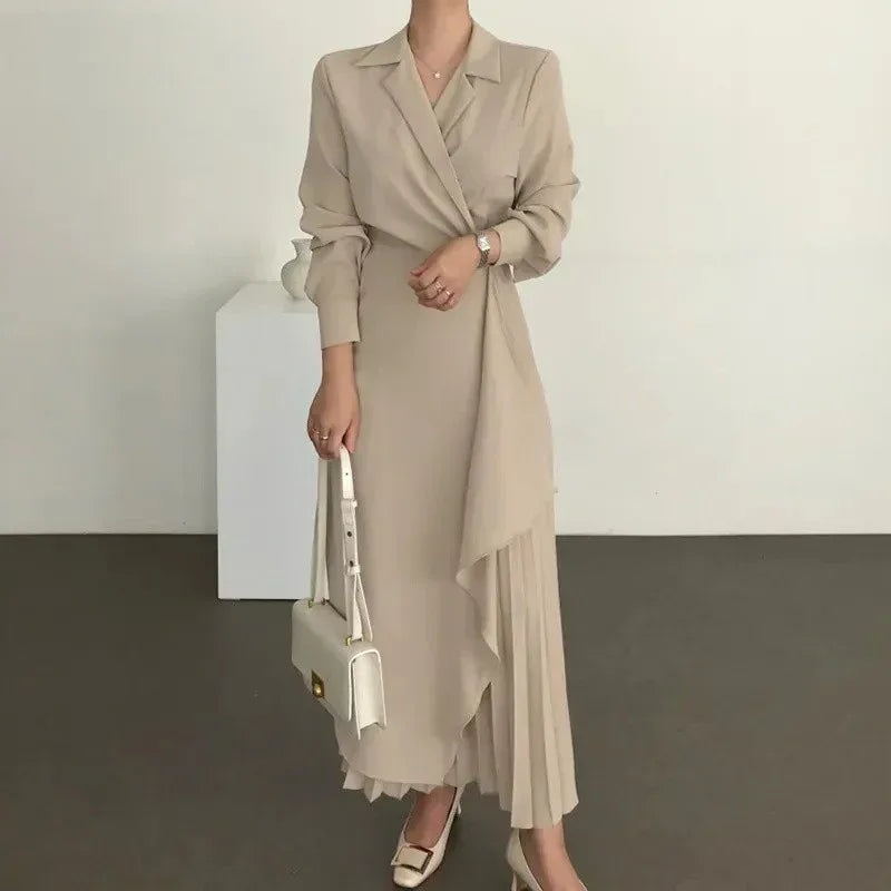 Formal Elegant Suspender Dress 2026 - Retro Long Waist Dress - DanaFashionstore
