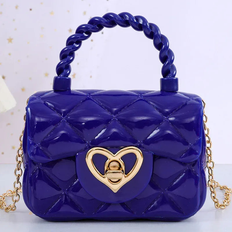 Plastic Transparent Jelly Mini Love Handbag - DanaFashionstore