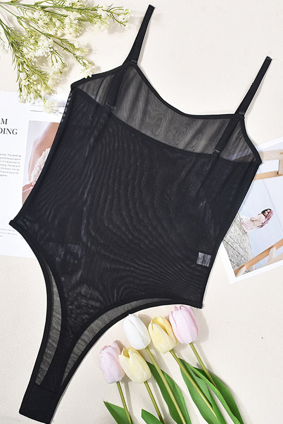 Sheer Mesh Sexy Backless Temptation Jumpsuit Sexy Lingerie