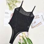Sheer Mesh Backless Jumpsuit 2026 - Sexy Temptation Lingerie - DanaFashionstore