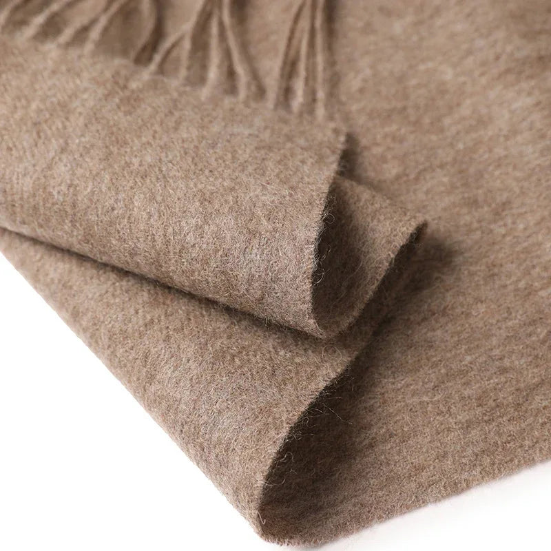 New Solid Color Wool Long Beard Warm Tassel Scarf Thick - DanaFashionstore