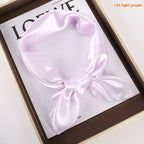 Solid Color Square Scarf Artificial Silk Small Square Towel - DanaFashionstore