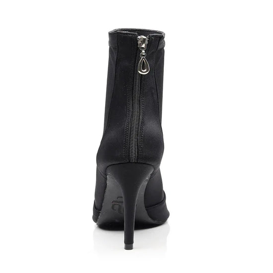 Black Elastic Latin Dance Shoes - DanaFashionstore