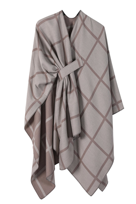 Women's Fashion Gingham Check Warm Scarf