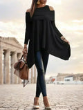 A Solid-colored Long-sleeved Top For Ladies - DanaFashionstore
