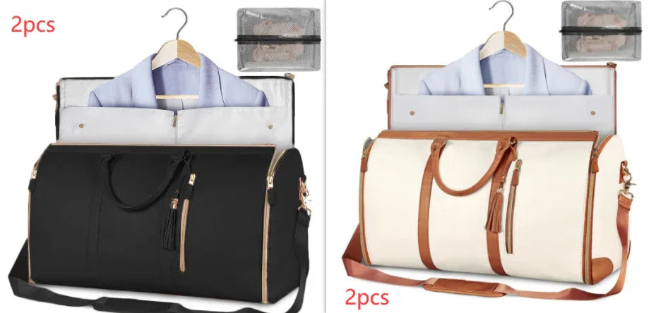 Large Capacity Travel Duffle Bag Women's Handbag Folding Suit Bag Waterproof Clothes Totes - DanaFashionstore