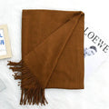 Annual Meeting Warm Cashmere Tassel Scarf - DanaFashionstore
